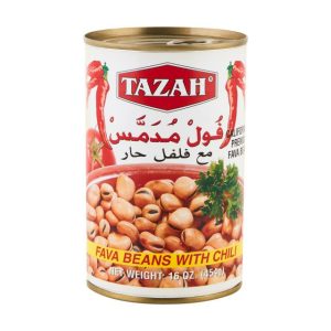 Tazah Fava Beans with Chili — 16oz