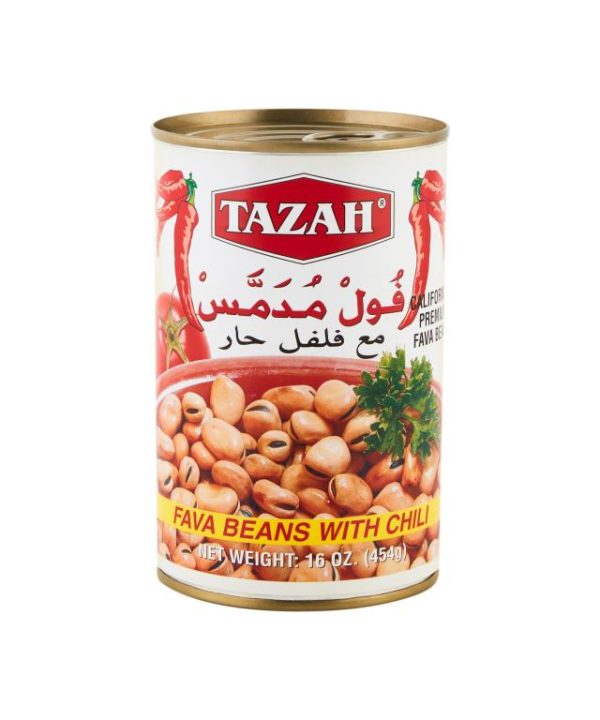 0241 Tazah Fava Beans with Chili — 16oz