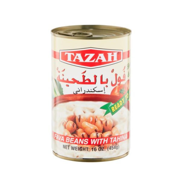 0246es Tazah Fava Beans W/ Tahini — 16 oz
