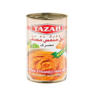 Tazah Egyptian Strained Fava Beans — 16 oz