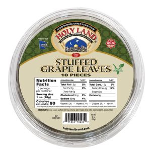Holy Land Stuffed Grape Leaves - 10 Pc