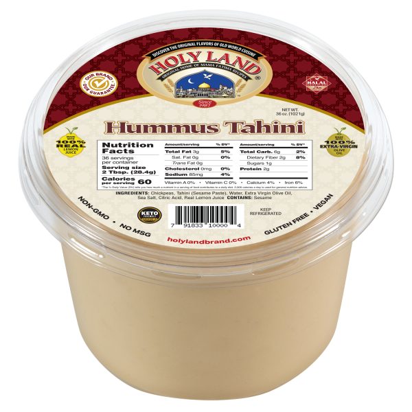 Holy Land Hummus – Traditional Tahini Style