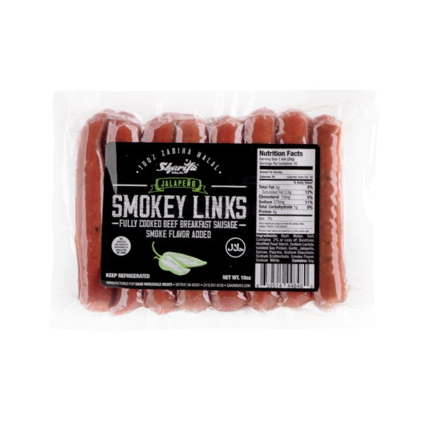 Sharifa Beef Smokey Links w/ Jalapeno 10 Oz