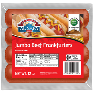 Al Safa Jumbo Beef Frankfurters 12 Oz