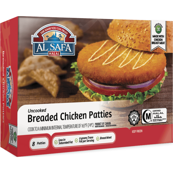 Al Safa Breaded Chicken Patties — 24 oz