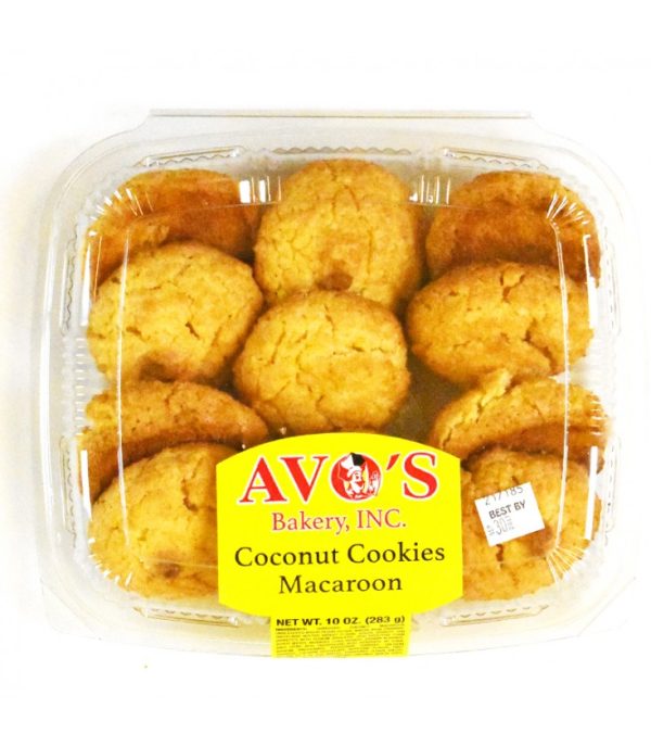 Avo's Bakery Coconut Cookies Macaroon 10 Oz
