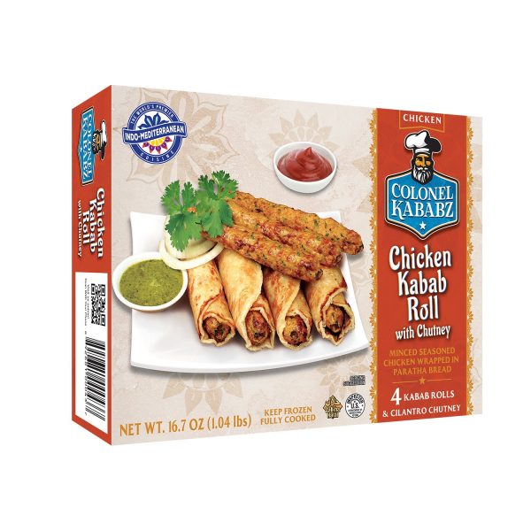 Colonel Kababz Chicken Kabab Rolls 17 Oz