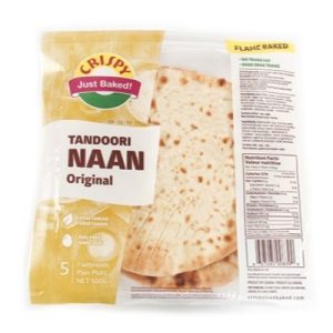 Crispy Plain Tandoori Naan - 5 Pc