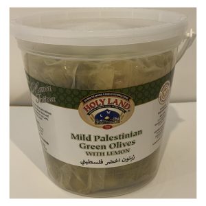 Holy Land Mild Palestinian Green Olives 3 Lb