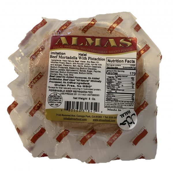 IMG_0255 Almas Beef Mortadella w/ Pistachio - 8 Oz