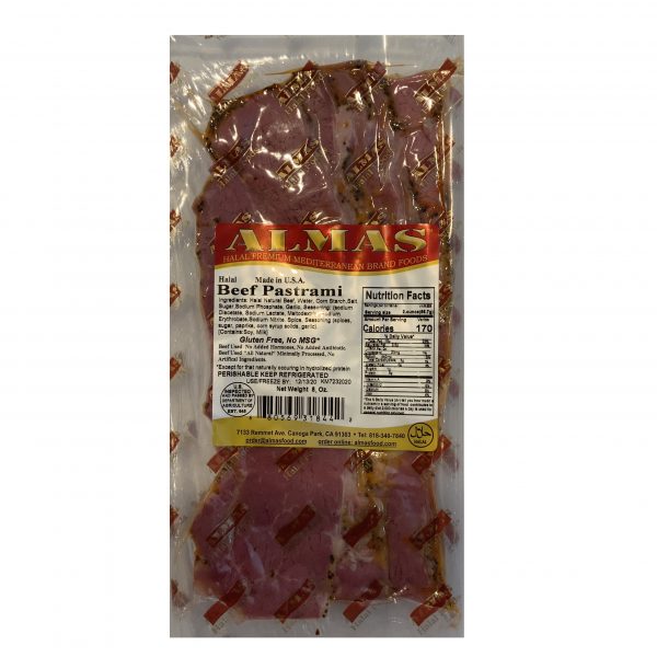 Almas Beef Pastrami - 8 oz