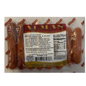 Almas Beef Pattie Link - 12 Oz