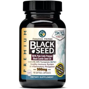 Amazing Herbs Black Seed Oil Soft Gels 90 Capsules
