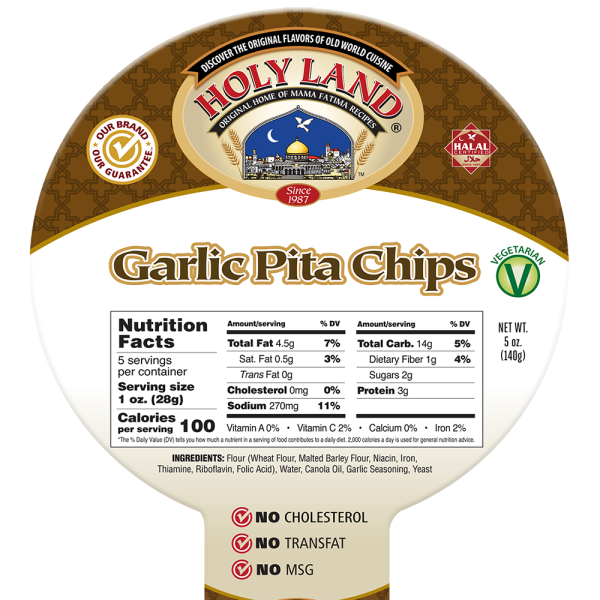 Holy Land Pita Chips – 5 oz