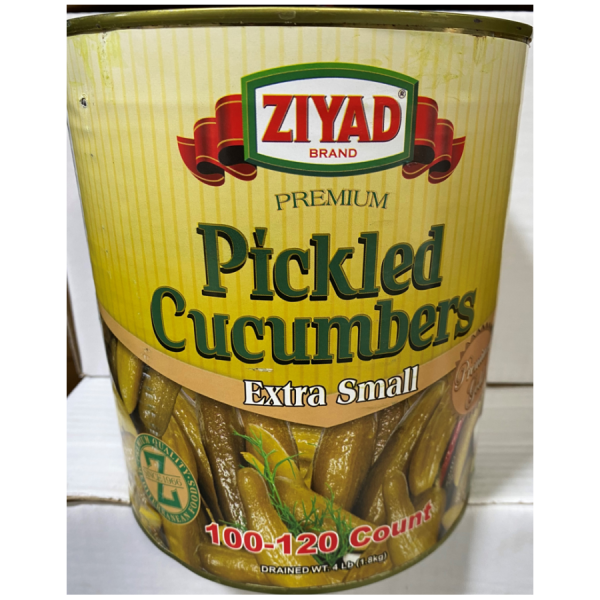 Ziyad Extra Small Pickled Cucumbers 100/120 4 Lb