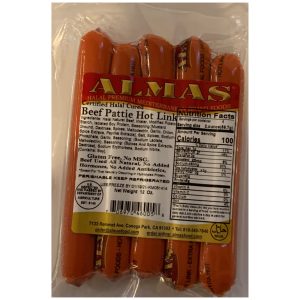 Almas Beef Pattie Hot Links - 12oz
