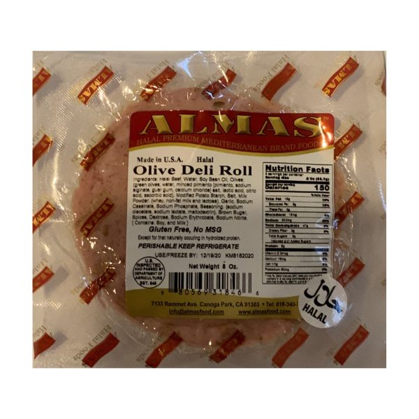 olive deli roll Almas Beef Deli Roll With Olives - 8 oz