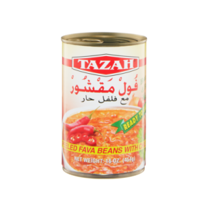Tazah Peeled Fava Beans with Chili — 16oz