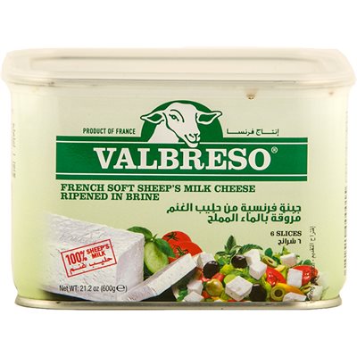 Valbreso French Feta Cheese 600 Gm