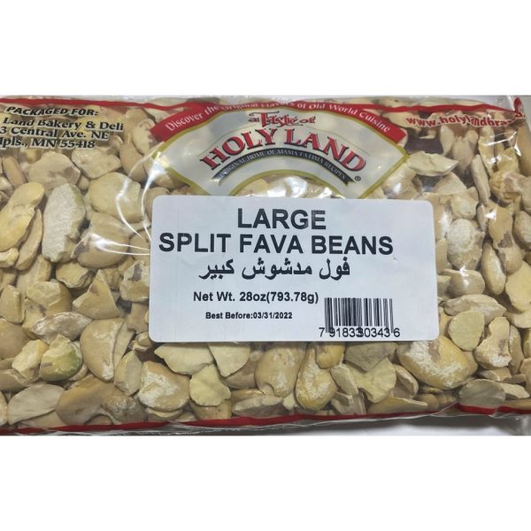 Holyland Large Split Fava Beans 28 Oz
