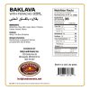 HolyLandSweets-Baklava-Pistachio-SQUARE-Nutrition Holy Land Baklava Stuffed with Pistachio