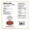 HolyLandSweets-Baklava-Walnut-30-PCS-Nutrition Holy Land Baklava Stuffed with Walnuts