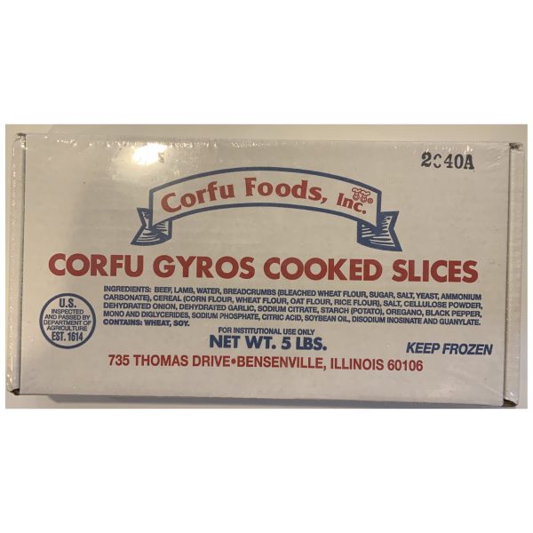 IMG_0315 Corfu Foods Halal Cooked Sliced Gyro - 5 Lb