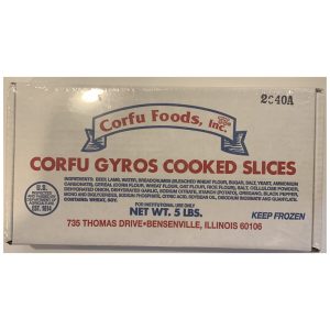 Corfu Foods Halal Cooked Sliced Gyro - 5 Lb