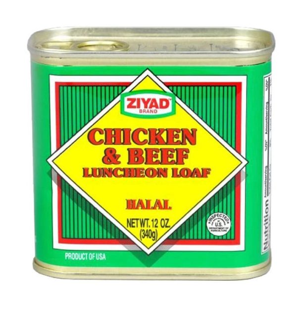 Ziyad Chicken and Beef Luncheon Loaf 12 Oz