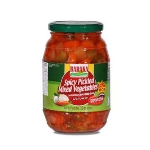 Baraka Spicy Pickled Mixed Vegetables 44 Oz