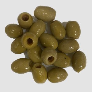 green pitted Green Greek Pitted Olives - Per ½ Lb