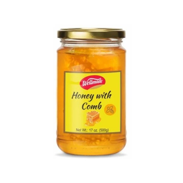 Wellmade Honey with Comb 500 Gm