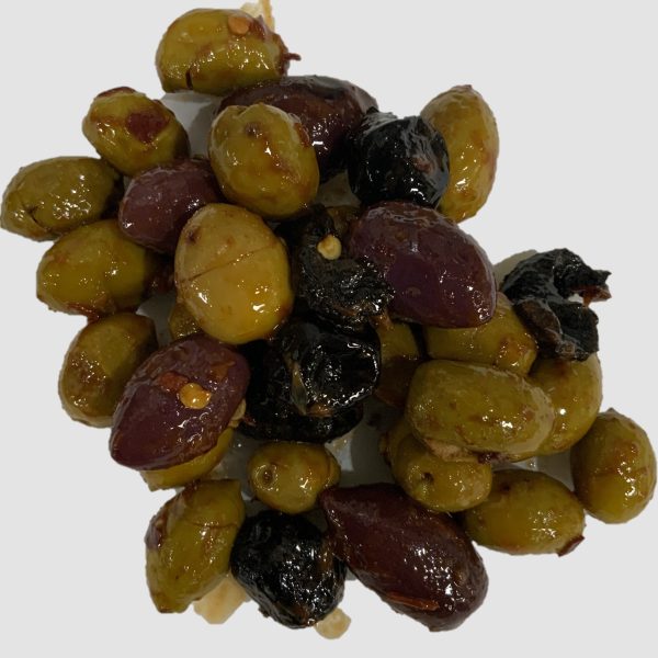 Mixed Spicy Olives - Per ½ lb