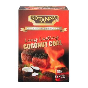 Rotanna Long Lasting Coconut Charcoal 1 Kg 72 Pc