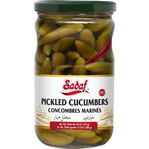 Sadaf Baby Cucumber Pickles Spicy 24 Oz