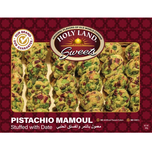 Holy Land Pistachio Mamoul Stuffed with Dates 300 gm
