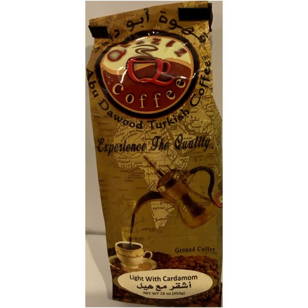 Abu Dawood Turkish Coffee Light With Cardamom 16 Oz