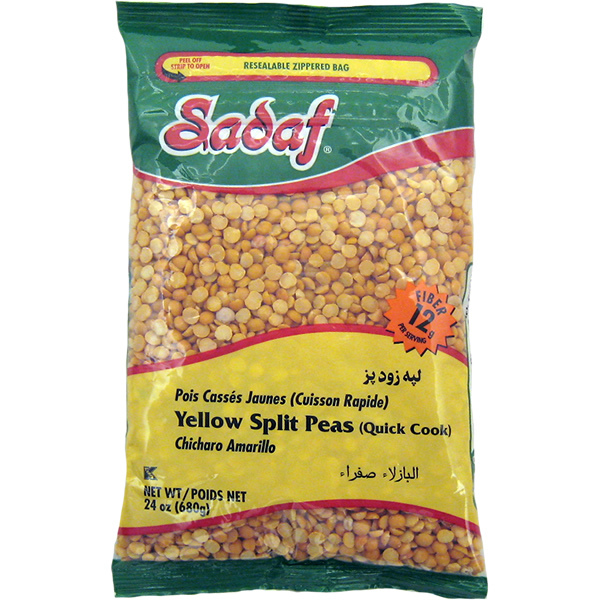 Sadaf Yellow Split Peas Quick Cook 24 Oz