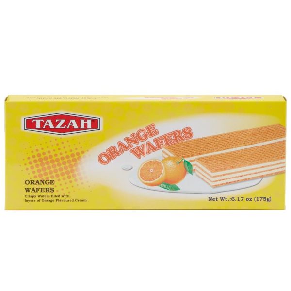 tazah orange wafer Tazah Wafers — 175 Gm