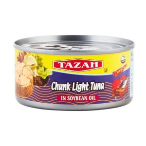 Tazah Chunk Light Tuna in Soybean Oil 6.5 Oz