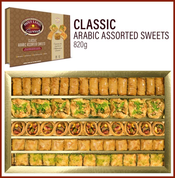 HolyLandSweets-Classic-Arabic-820g-combo Holy Land Sweets Healthy Middle Eastern and Mediterranean Grocery Store