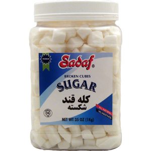 sadaf broken sugar cubes 1 kg Sadaf Sugar Cubes (Broken) - 1 kg