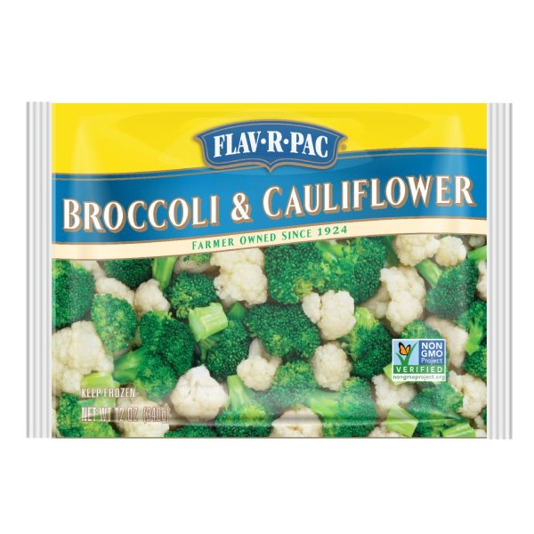 Flav.R.Pac Broccoli and Cauliflower Chopped 12 Oz