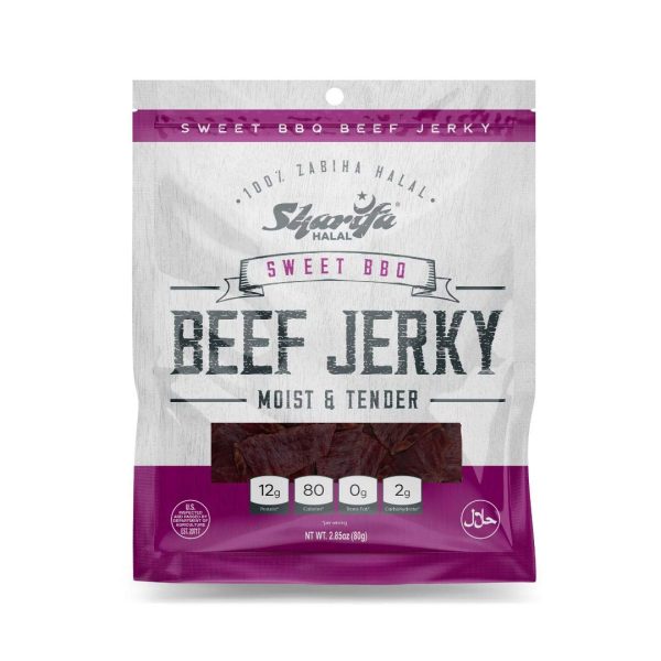 Sharifa Beef Jerky Sweet BBQ 2.85 Oz