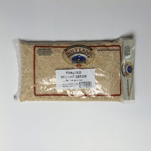 Toasted Sesame Seeds Holy Land Sesame Seed Toasted - 16 Oz