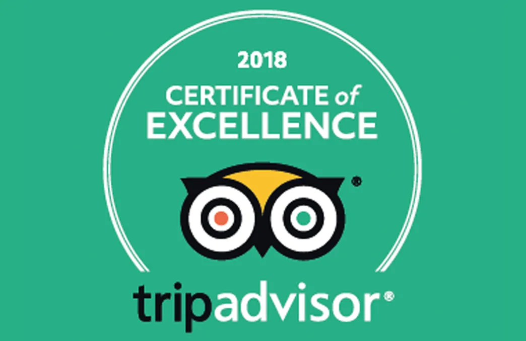 TripAdvisor Certificate of Excellence