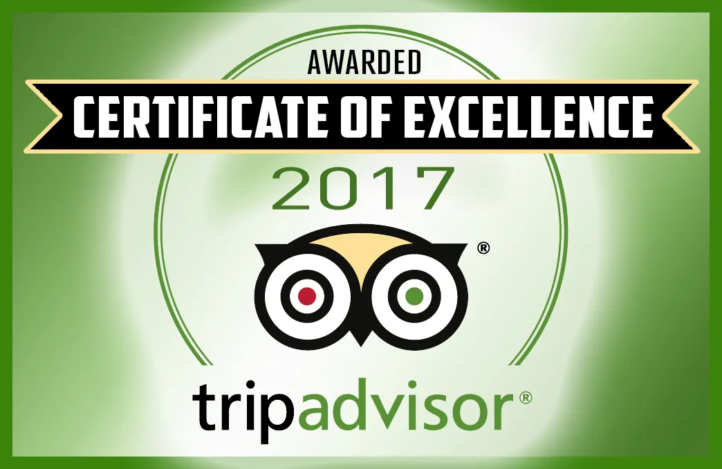 TripAdvisor Certificate of Excellence